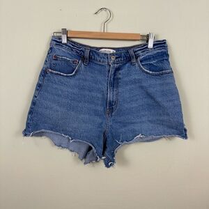 Abercrombie & Fitch The 90s Relaxed Cutoff Shorts High Rise Denim Shorts Size 14